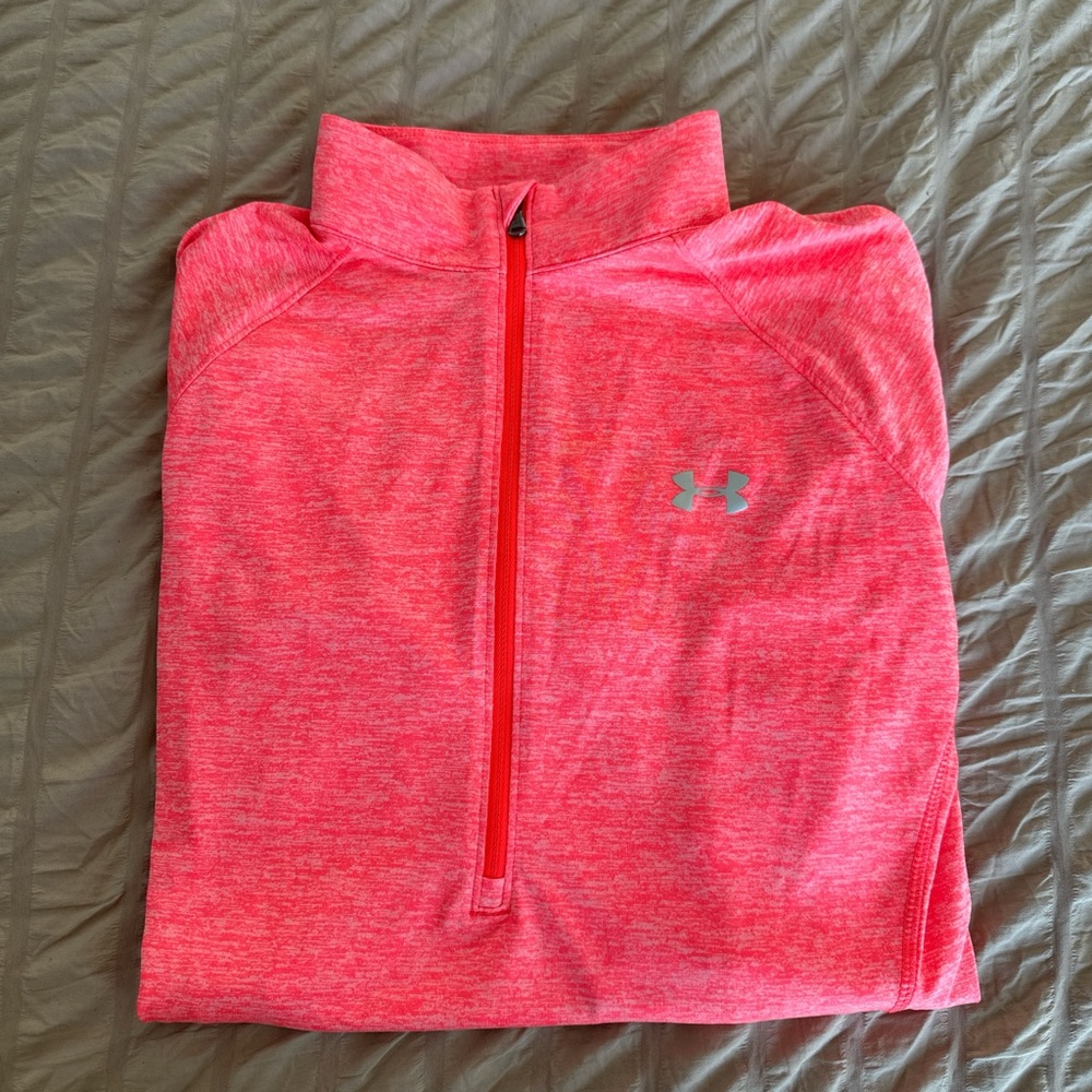Under Armour Bright Pink Half-Zip Pullover